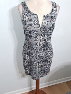 Haute Monde /Snake Print Sleeveless Mini Dress - W Sz Large